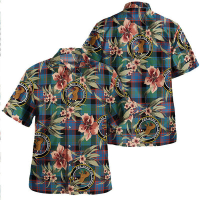 Alexander Hunting Ancient Tartan Clan Crest Badge Aloha Hawaiian Shirt Tropical Old Style QO96