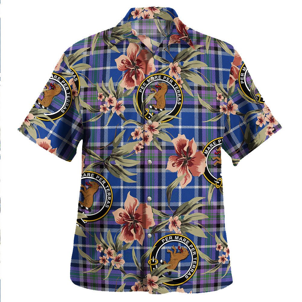 Alexander of Menstry Ancient Tartan Clan Crest Badge Aloha Hawaiian Shirt Tropical Old Style UG54 Alexander of Menstry Ancient Tartan Tartan Today   