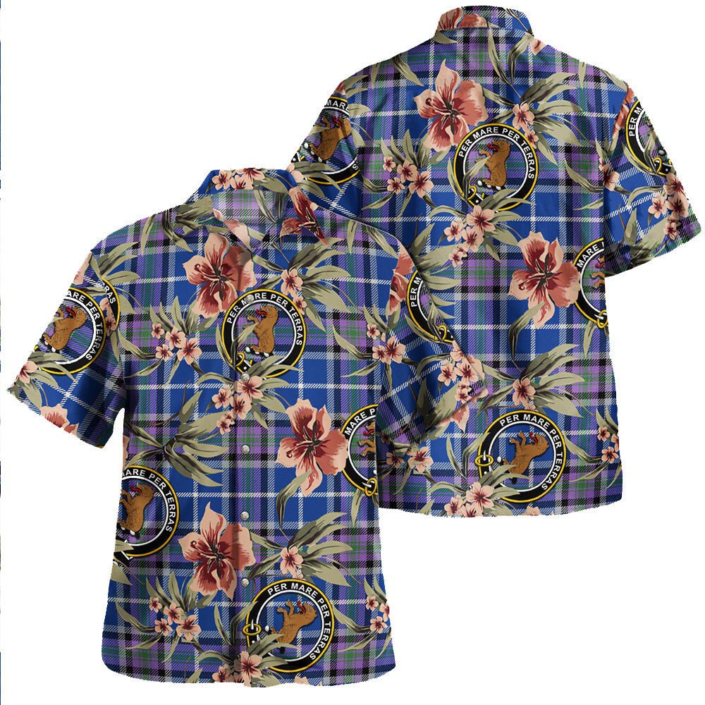 Alexander of Menstry Ancient Tartan Clan Crest Badge Aloha Hawaiian Shirt Tropical Old Style UG54 Alexander of Menstry Ancient Tartan Tartan Today   