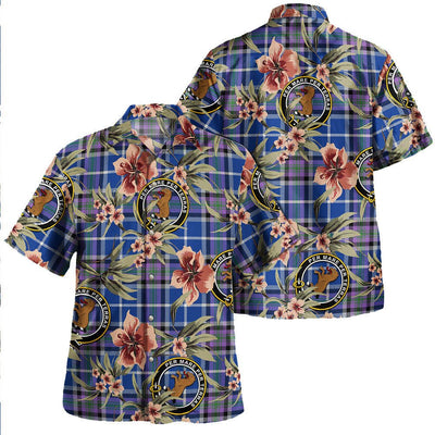 Alexander of Menstry Ancient Tartan Clan Crest Badge Aloha Hawaiian Shirt Tropical Old Style UG54