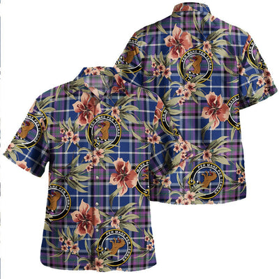 Alexander of Menstry Modern Tartan Clan Crest Badge Aloha Hawaiian Shirt Tropical Old Style KO59