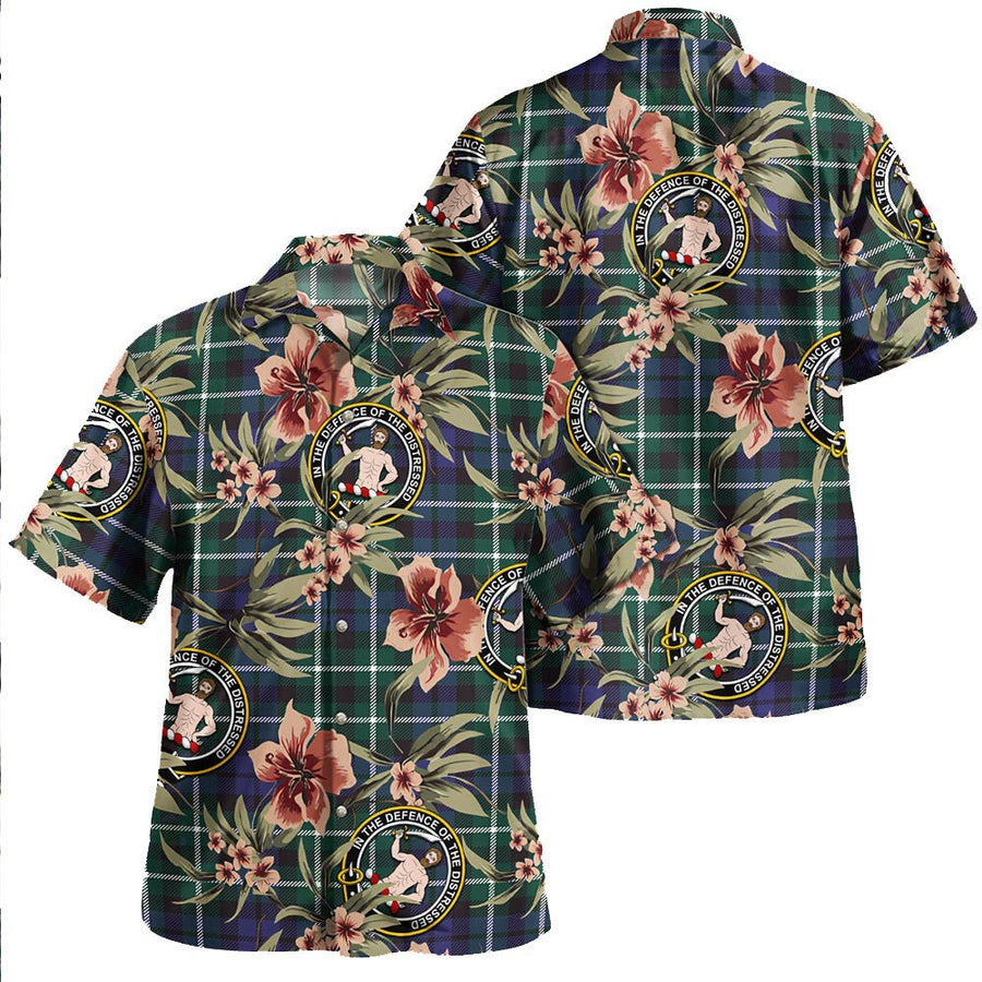 Allardice Tartan Clan Crest Badge Aloha Hawaiian Shirt Tropical Old Style PR93 Allardice Tartan Tartan Today   