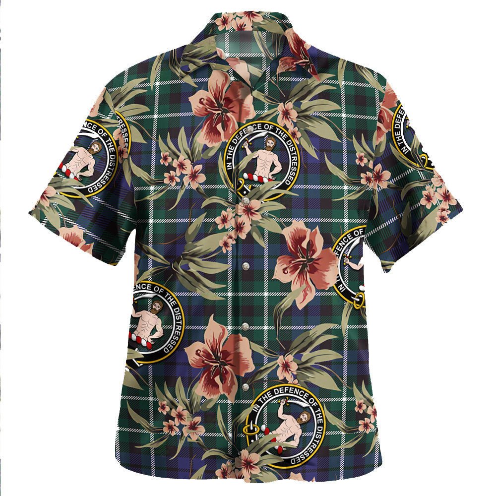 Allardice Tartan Clan Crest Badge Aloha Hawaiian Shirt Tropical Old Style PR93 Allardice Tartan Tartan Today   