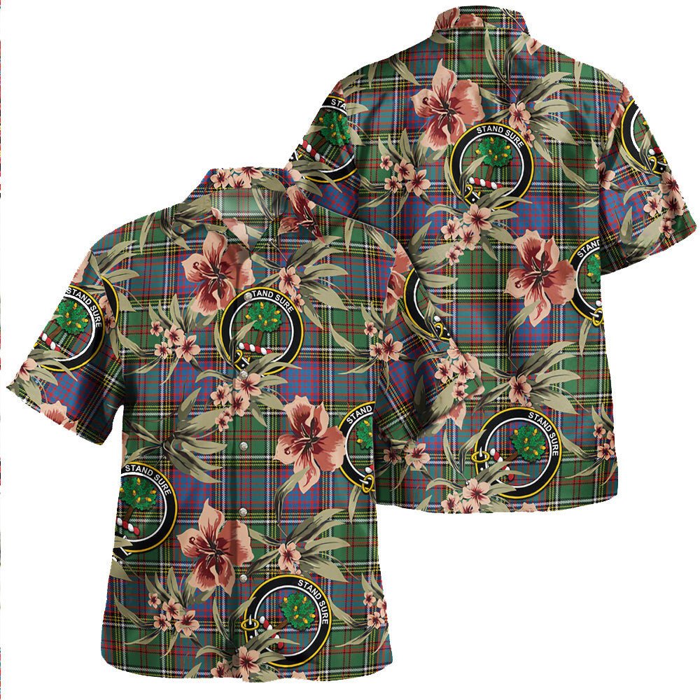Anderson of Kinneddar Hunting Weathered Tartan Clan Crest Badge Aloha Hawaiian Shirt Tropical Old Style BP65 Anderson of Kinneddar Hunting Weathered Tartan Tartan Today   