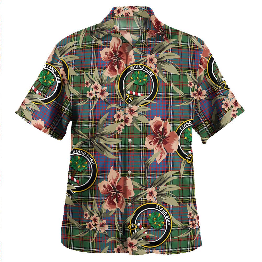 Anderson of Kinneddar Hunting Weathered Tartan Clan Crest Badge Aloha Hawaiian Shirt Tropical Old Style BP65 Anderson of Kinneddar Hunting Weathered Tartan Tartan Today   