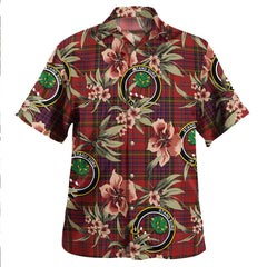 Anderson of Kinneddar Red Modern Tartan Clan Crest Badge Aloha Hawaiian Shirt Tropical Old Style IS55 Anderson of Kinneddar Red Modern Tartan Tartan Today   