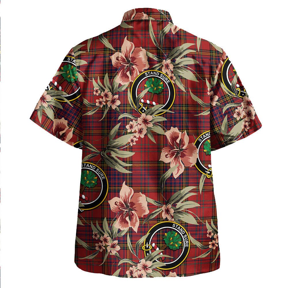 Anderson of Kinneddar Red Modern Tartan Clan Crest Badge Aloha Hawaiian Shirt Tropical Old Style IS55 Anderson of Kinneddar Red Modern Tartan Tartan Today   