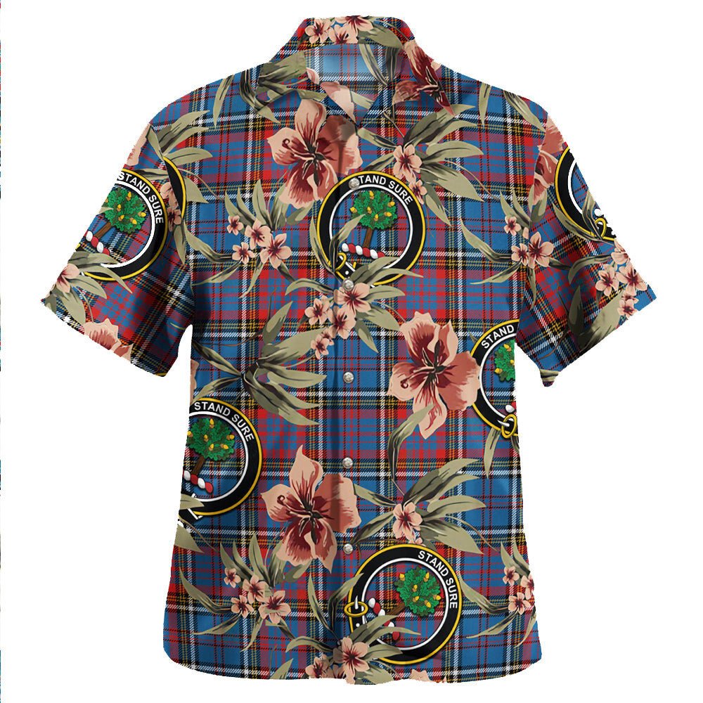 Anderson Red Weathered Tartan Clan Crest Badge Aloha Hawaiian Shirt Tropical Old Style KK94 Anderson Red Weathered Tartan Tartan Today   