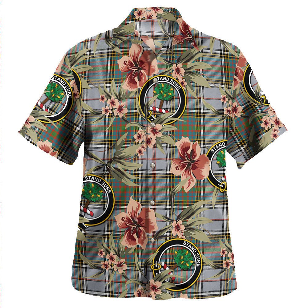 Anderson Ross Ancient Tartan Clan Crest Badge Aloha Hawaiian Shirt Tropical Old Style VH31 Anderson Ross Ancient Tartan Tartan Today   