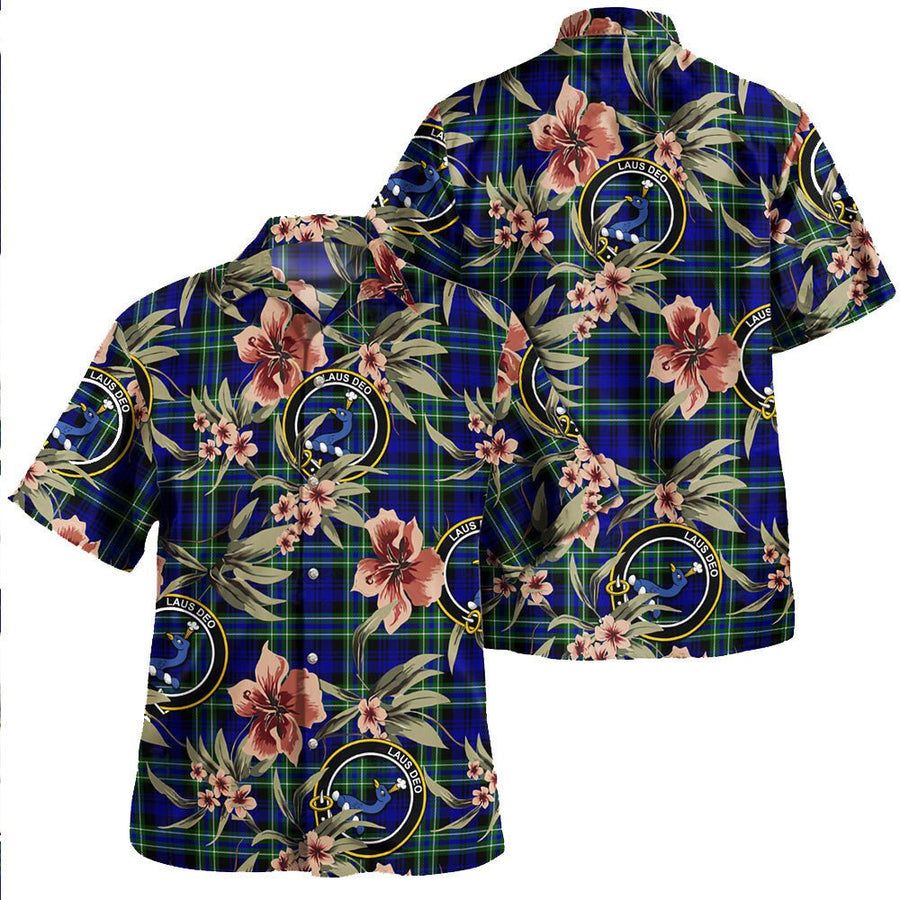 Arbuthnot Modern Tartan Clan Crest Badge Aloha Hawaiian Shirt Tropical Old Style QM67 Arbuthnot Modern Tartan Tartan Today   