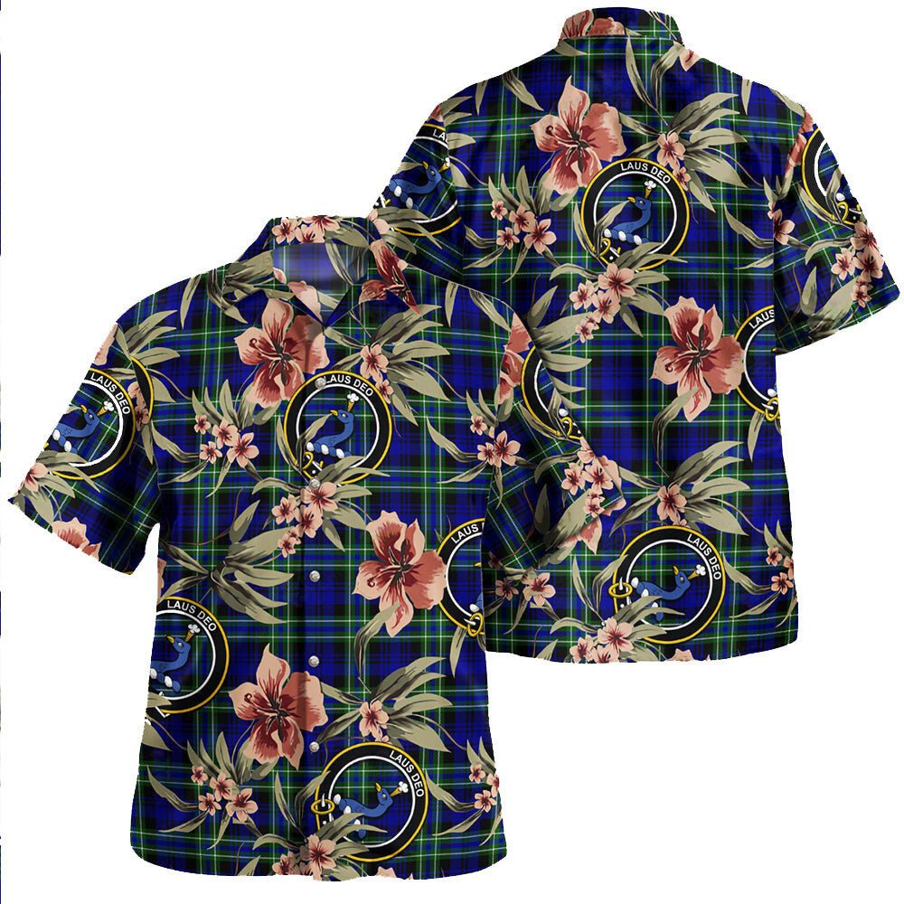 Arbuthnot Modern Tartan Clan Crest Badge Aloha Hawaiian Shirt Tropical Old Style QM67 Arbuthnot Modern Tartan Tartan Today   