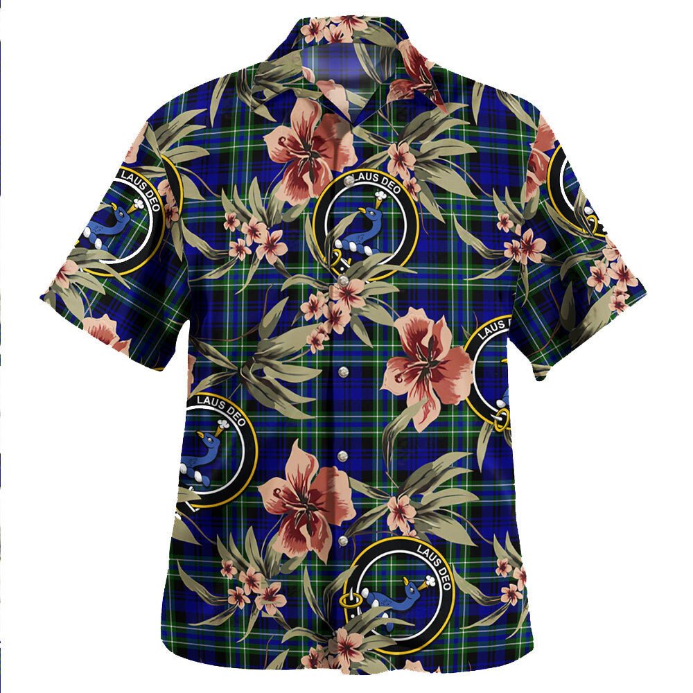 Arbuthnot Modern Tartan Clan Crest Badge Aloha Hawaiian Shirt Tropical Old Style QM67 Arbuthnot Modern Tartan Tartan Today   