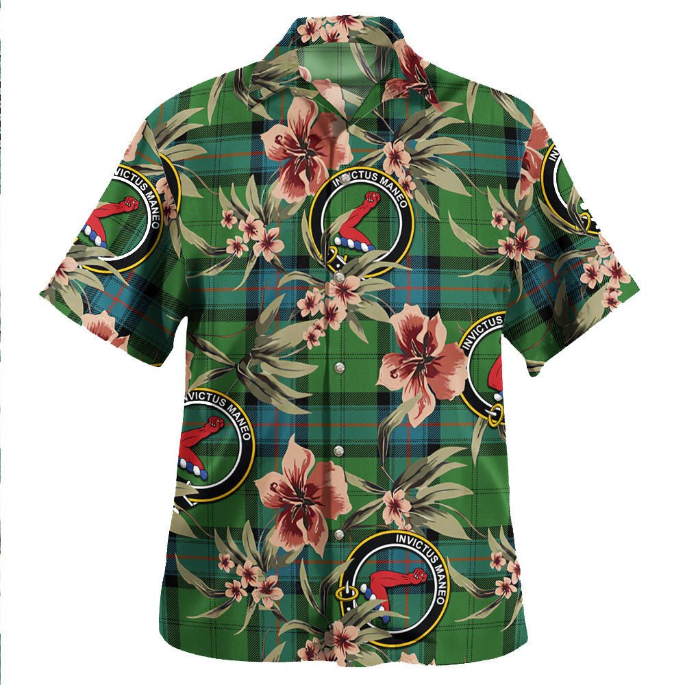Armstrong Ancient Tartan Clan Crest Badge Aloha Hawaiian Shirt Tropical Old Style JD86 Armstrong Ancient Tartan Tartan Today   