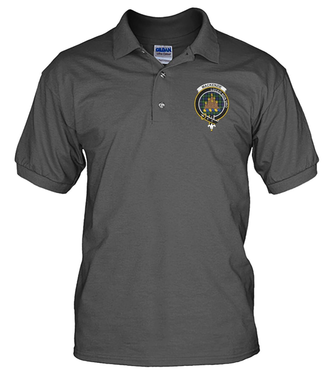 Clan Mackenzie Family Crest Polo T-Shirt VS VA90 Mackenzie Tartan VS Tartan Polo   