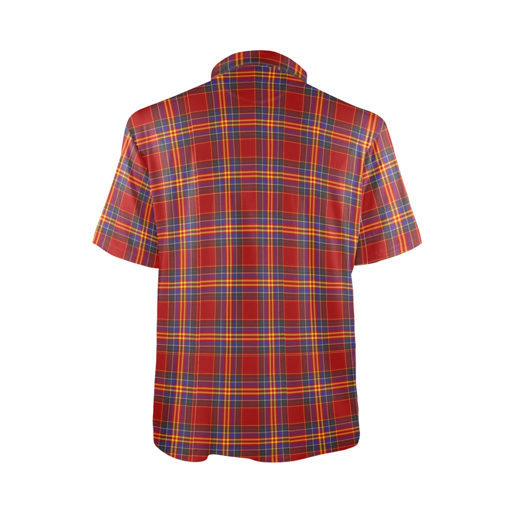 Clan Arizona Fire Service Pipe Band Tartan Polo Shirt Adair Tartan Tartan Polo   