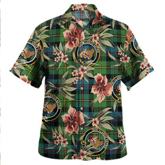 Baillie Ancient Tartan Clan Crest Badge Aloha Hawaiian Shirt Tropical Old Style AD60 Baillie Ancient Tartan Tartan Today   