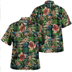 Baillie Ancient Tartan Clan Crest Badge Aloha Hawaiian Shirt Tropical Old Style AD60 Baillie Ancient Tartan Tartan Today   
