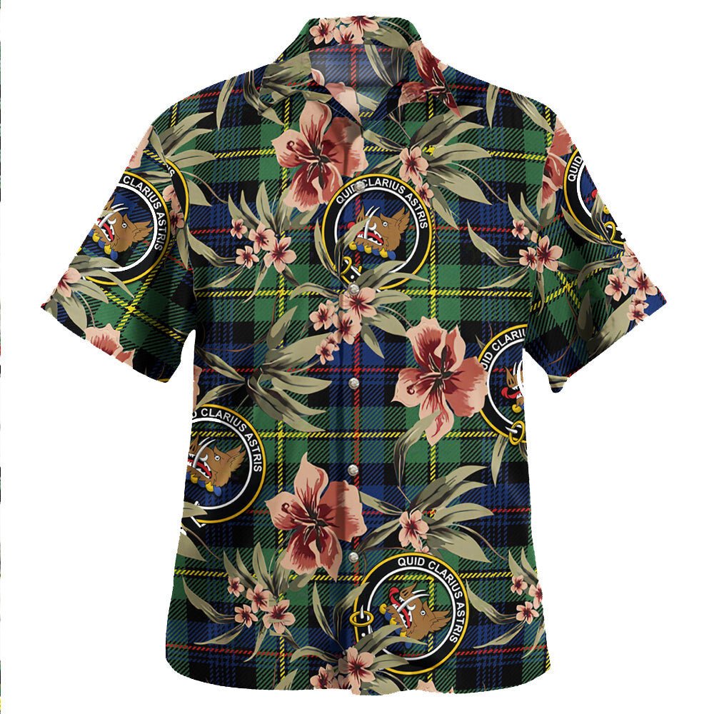 Baillie Modern Tartan Clan Crest Badge Aloha Hawaiian Shirt Tropical Old Style ZL72 Baillie Modern Tartan Tartan Today   