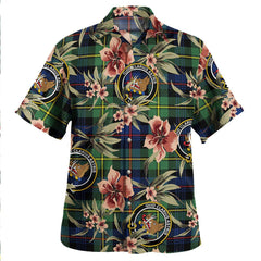 Baillie Modern Tartan Clan Crest Badge Aloha Hawaiian Shirt Tropical Old Style ZL72 Baillie Modern Tartan Tartan Today   