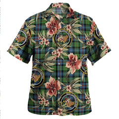Baillie of Lamington Weathered Tartan Clan Crest Badge Aloha Hawaiian Shirt Tropical Old Style CP20 Baillie of Lamington Weathered Tartan Tartan Today   