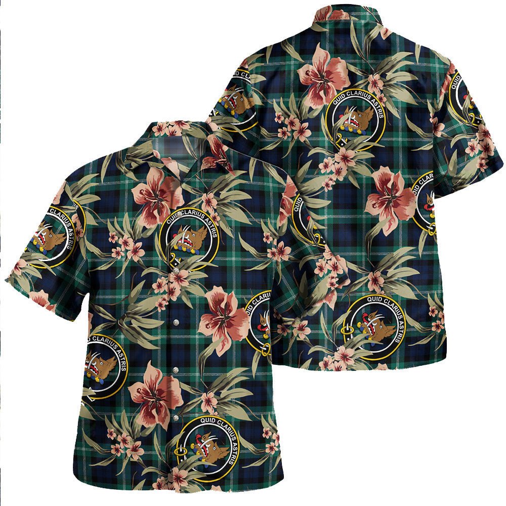 Baillie of Polkemmet Modern Tartan Clan Crest Badge Aloha Hawaiian Shirt Tropical Old Style VF36 Baillie of Polkemmet Modern Tartan Tartan Today   