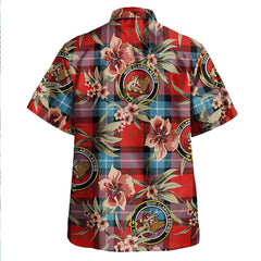 Baillie of Polkemmet Red Weathered Tartan Clan Crest Badge Aloha Hawaiian Shirt Tropical Old Style DF94 Baillie of Polkemmet Red Weathered Tartan Tartan Today   
