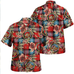 Baillie of Polkemmet Red Weathered Tartan Clan Crest Badge Aloha Hawaiian Shirt Tropical Old Style DF94 Baillie of Polkemmet Red Weathered Tartan Tartan Today   