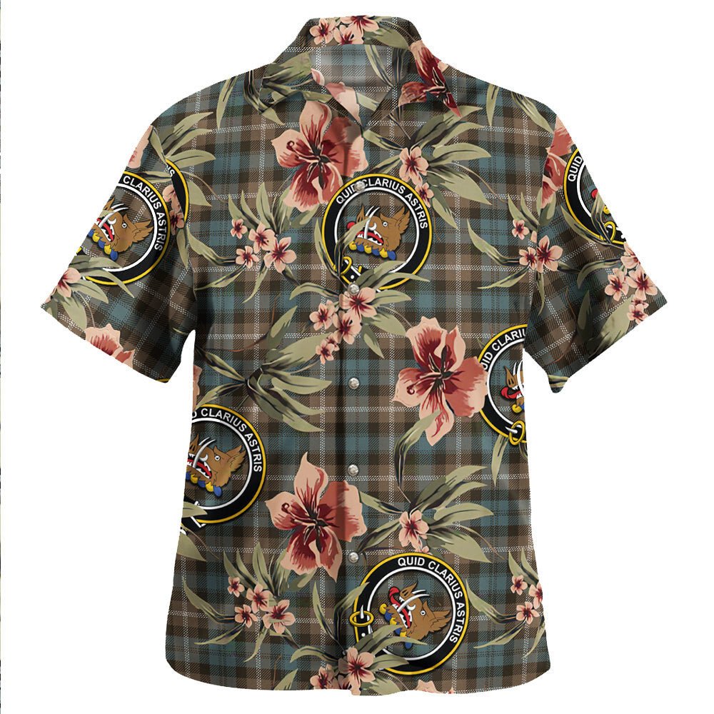 Baillie of Polkemmet Weathered Tartan Clan Crest Badge Aloha Hawaiian Shirt Tropical Old Style FI44 Baillie of Polkemmet Weathered Tartan Tartan Today   