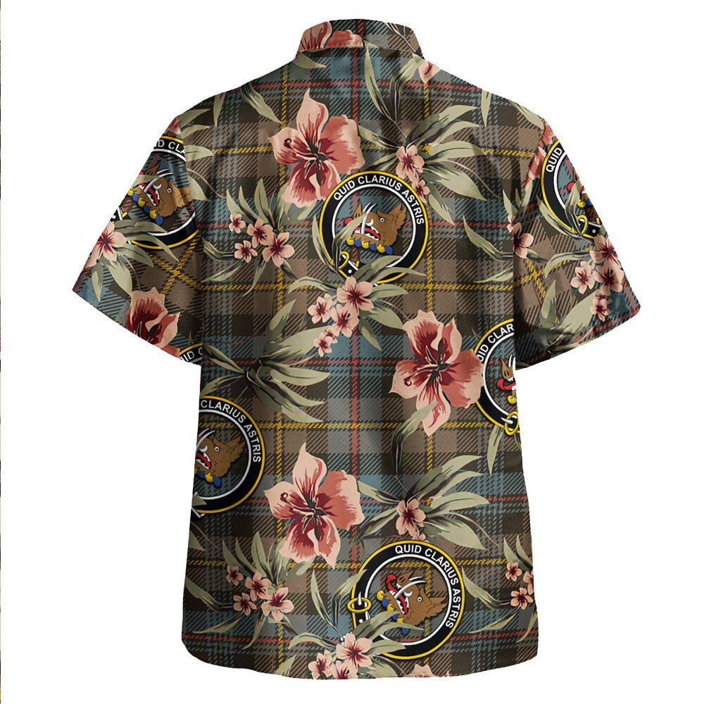 Baillie Weathered Tartan Clan Crest Badge Aloha Hawaiian Shirt Tropical Old Style GF96 Baillie Weathered Tartan Tartan Today   