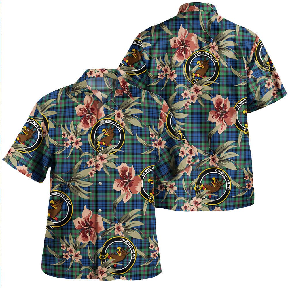 Baird Ancient Tartan Clan Crest Badge Aloha Hawaiian Shirt Tropical Old Style ZH85 Baird Ancient Tartan Tartan Today   