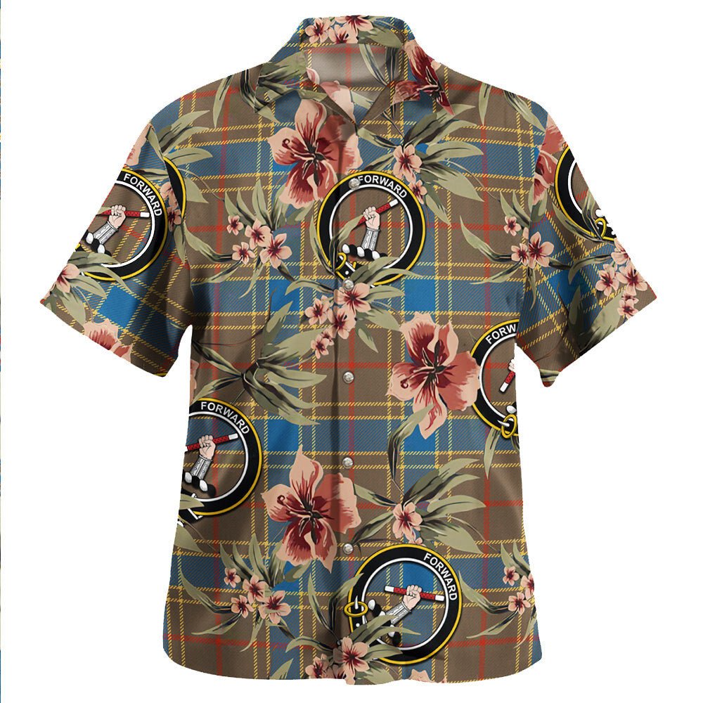 Balfour Ancient Tartan Clan Crest Badge Aloha Hawaiian Shirt Tropical Old Style DP13 Balfour Ancient Tartan Tartan Today   