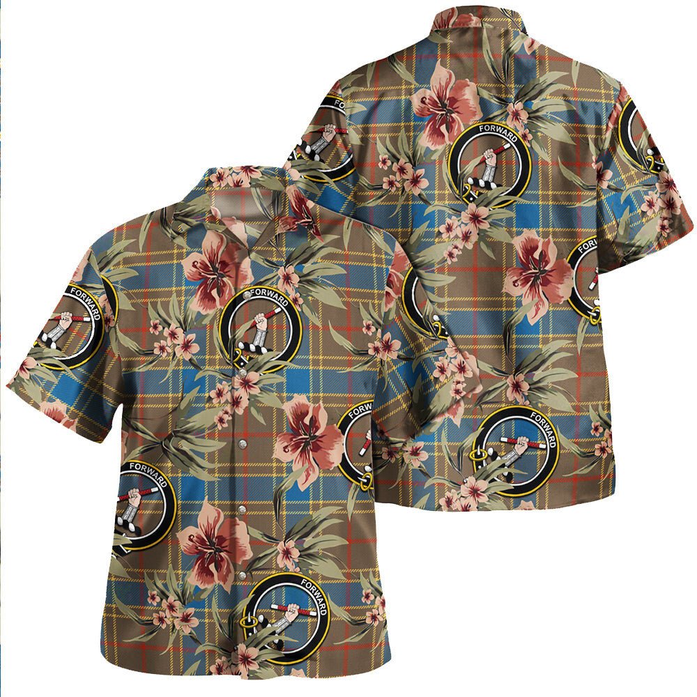 Balfour Ancient Tartan Clan Crest Badge Aloha Hawaiian Shirt Tropical Old Style DP13 Balfour Ancient Tartan Tartan Today   