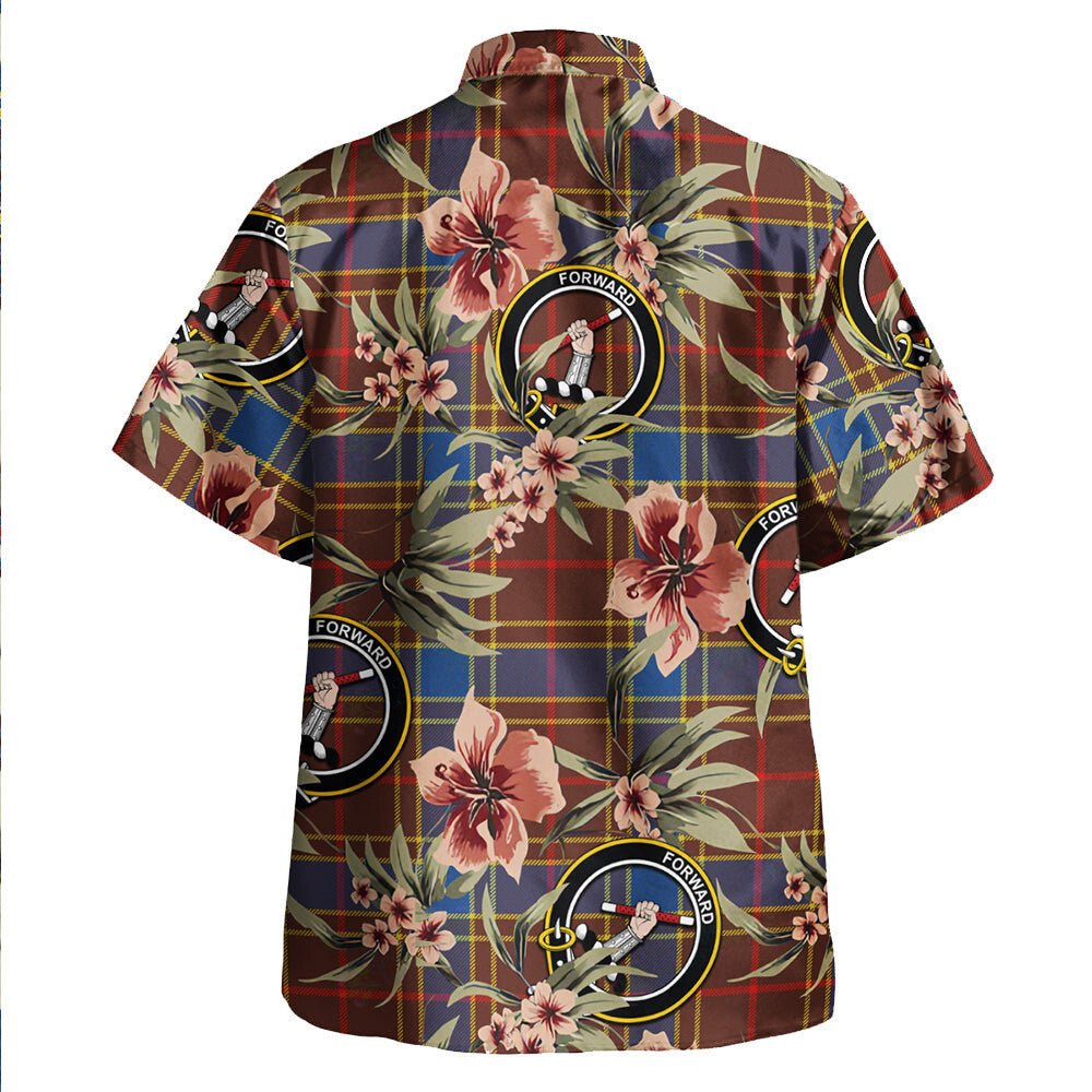 Balfour Modern Tartan Clan Crest Badge Aloha Hawaiian Shirt Tropical Old Style RG88 Balfour Modern Tartan Tartan Today   