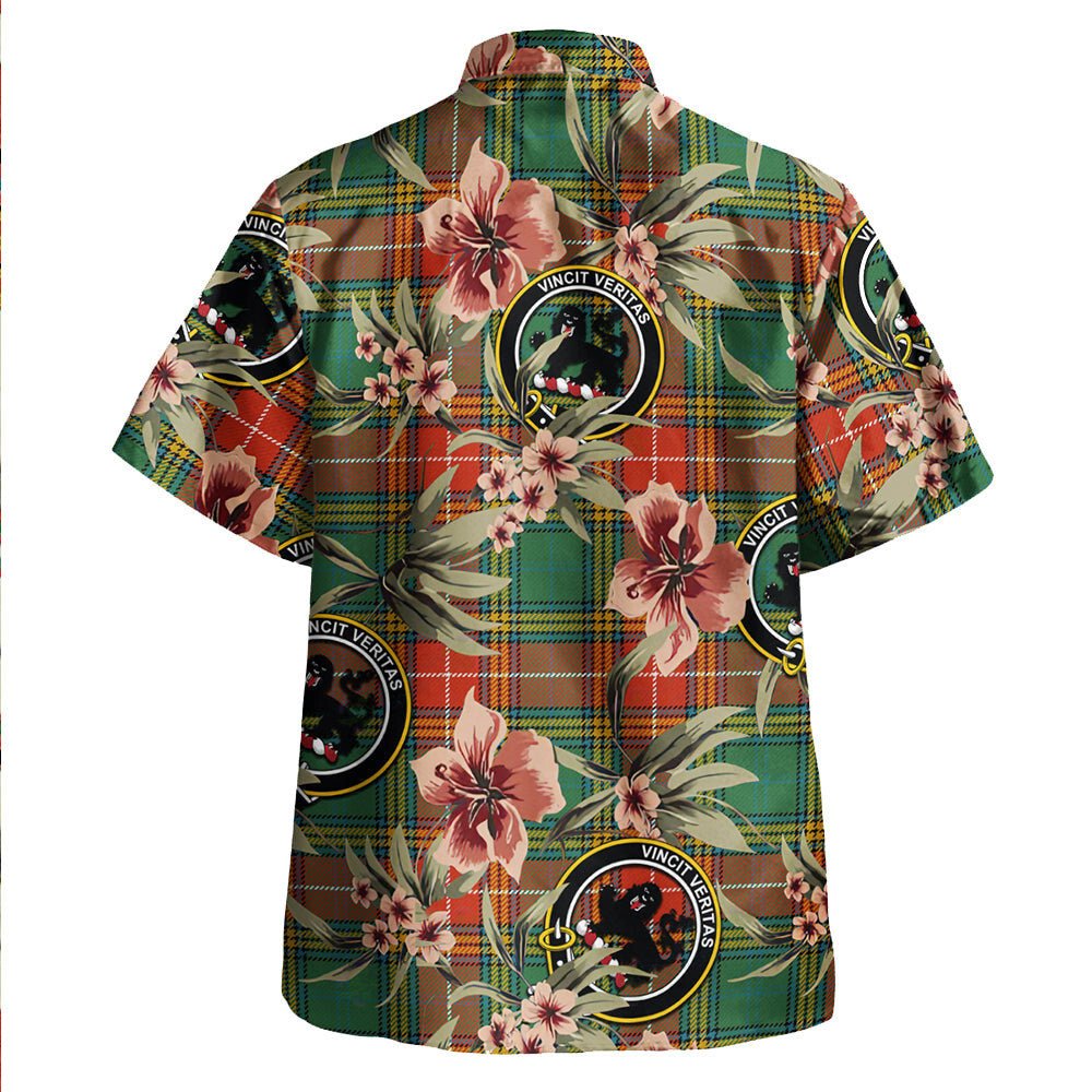 Baxter Ancient Tartan Clan Crest Badge Aloha Hawaiian Shirt Tropical Old Style GF28 Baxter Ancient Tartan Tartan Today   