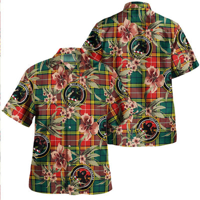 Baxter of Balgavies Modern Tartan Clan Crest Badge Aloha Hawaiian Shirt Tropical Old Style HT81