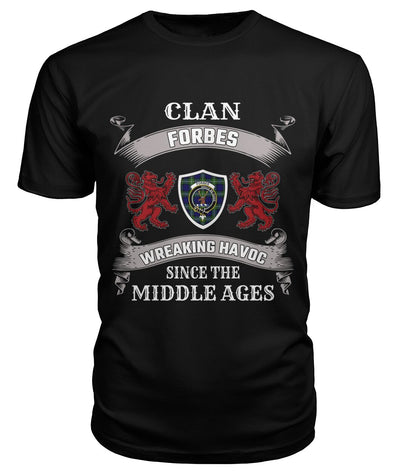 Clan Forbes Family Tartan 2D T-ShirtCR73