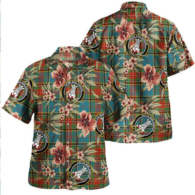 Beaton Ancient Tartan Clan Crest Badge Aloha Hawaiian Shirt Tropical Old Style BH23