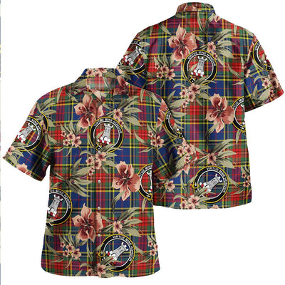 Beaton Modern Tartan Clan Crest Badge Aloha Hawaiian Shirt Tropical Old Style BL36