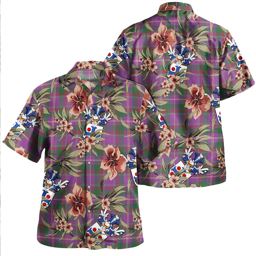 Belfrage (Belfarge) Ancient Tartan Clan Crest Badge Aloha Hawaiian Shirt Tropical Old Style ZC13 Belfrage (Belfarge) Ancient Tartan Tartan Today   