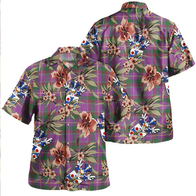 Belfrage (Belfarge) Ancient Tartan Clan Crest Badge Aloha Hawaiian Shirt Tropical Old Style ZC13