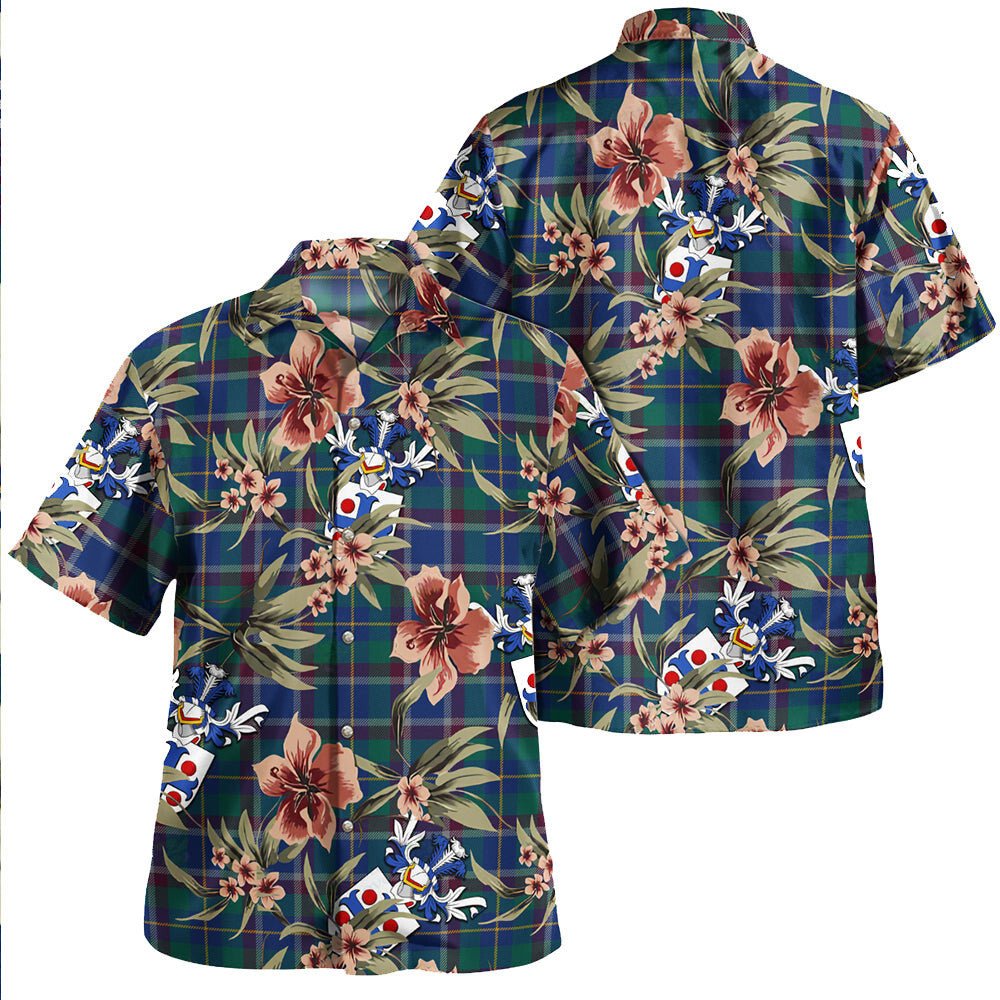 Belfrage (Belfarge) Modern Tartan Clan Crest Badge Aloha Hawaiian Shirt Tropical Old Style WE14 Belfrage (Belfarge) Modern Tartan Tartan Today   