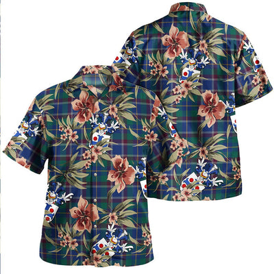 Belfrage (Belfarge) Modern Tartan Clan Crest Badge Aloha Hawaiian Shirt Tropical Old Style WE14