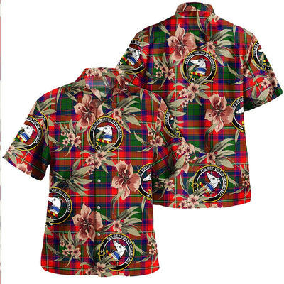 Belshes Tartan Clan Crest Badge Aloha Hawaiian Shirt Tropical Old Style BY43