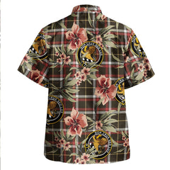 Black (DCD) Weathered Tartan Clan Crest Badge Aloha Hawaiian Shirt Tropical Old Style PQ87 Black (DCD) Weathered Tartan Tartan Today   