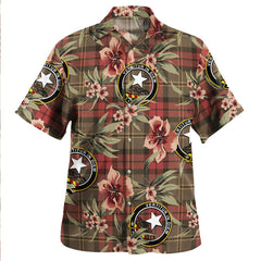Blackstock Hunting Weathered Tartan Clan Crest Badge Aloha Hawaiian Shirt Tropical Old Style OA97 Blackstock Hunting Weathered Tartan Tartan Today   