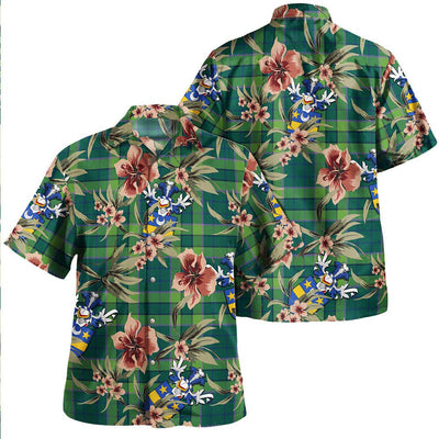 Blackwood Modern Tartan Clan Crest Badge Aloha Hawaiian Shirt Tropical Old Style SN41