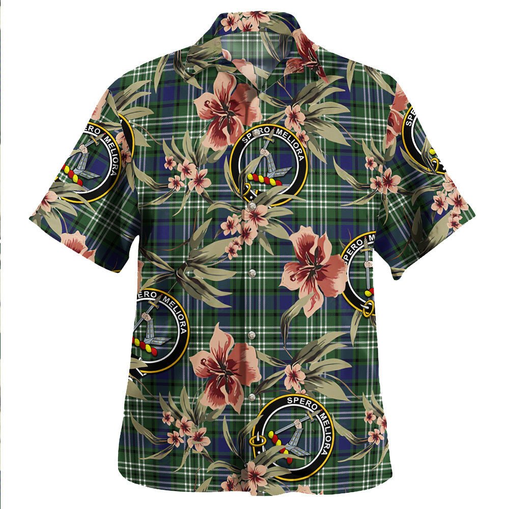 Blyth Tartan Clan Crest Badge Aloha Hawaiian Shirt Tropical Old Style PO36 Blyth Tartan Tartan Today   