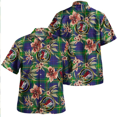 Boyle Tartan Clan Crest Badge Aloha Hawaiian Shirt Tropical Old Style BX18