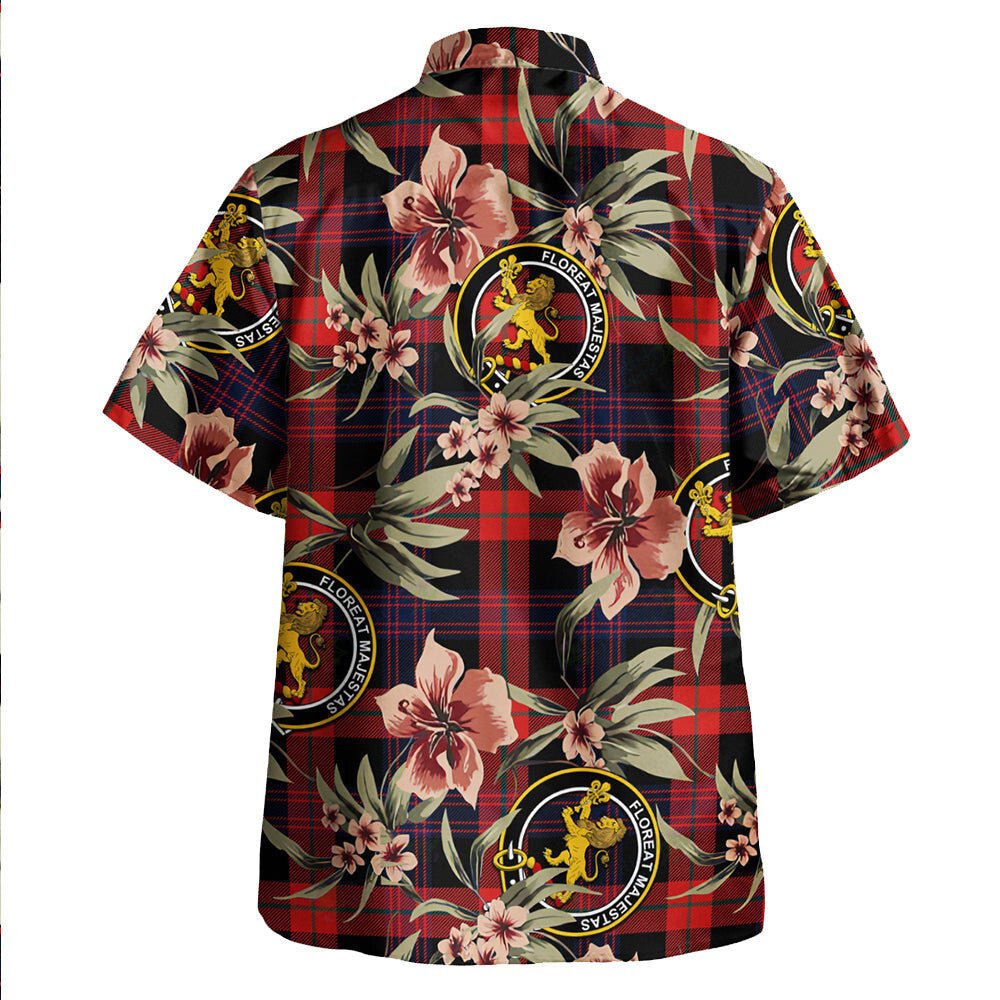 Brown (Broun) Modern Tartan Clan Crest Badge Aloha Hawaiian Shirt Tropical Old Style BT27 Brown (Broun) Modern Tartan Tartan Today   
