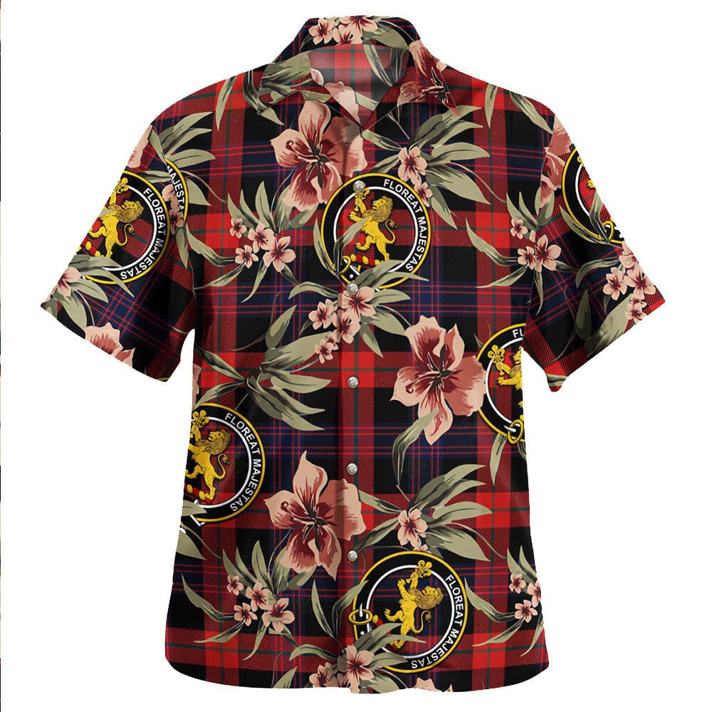 Brown (Broun) Modern Tartan Clan Crest Badge Aloha Hawaiian Shirt Tropical Old Style BT27 Brown (Broun) Modern Tartan Tartan Today   